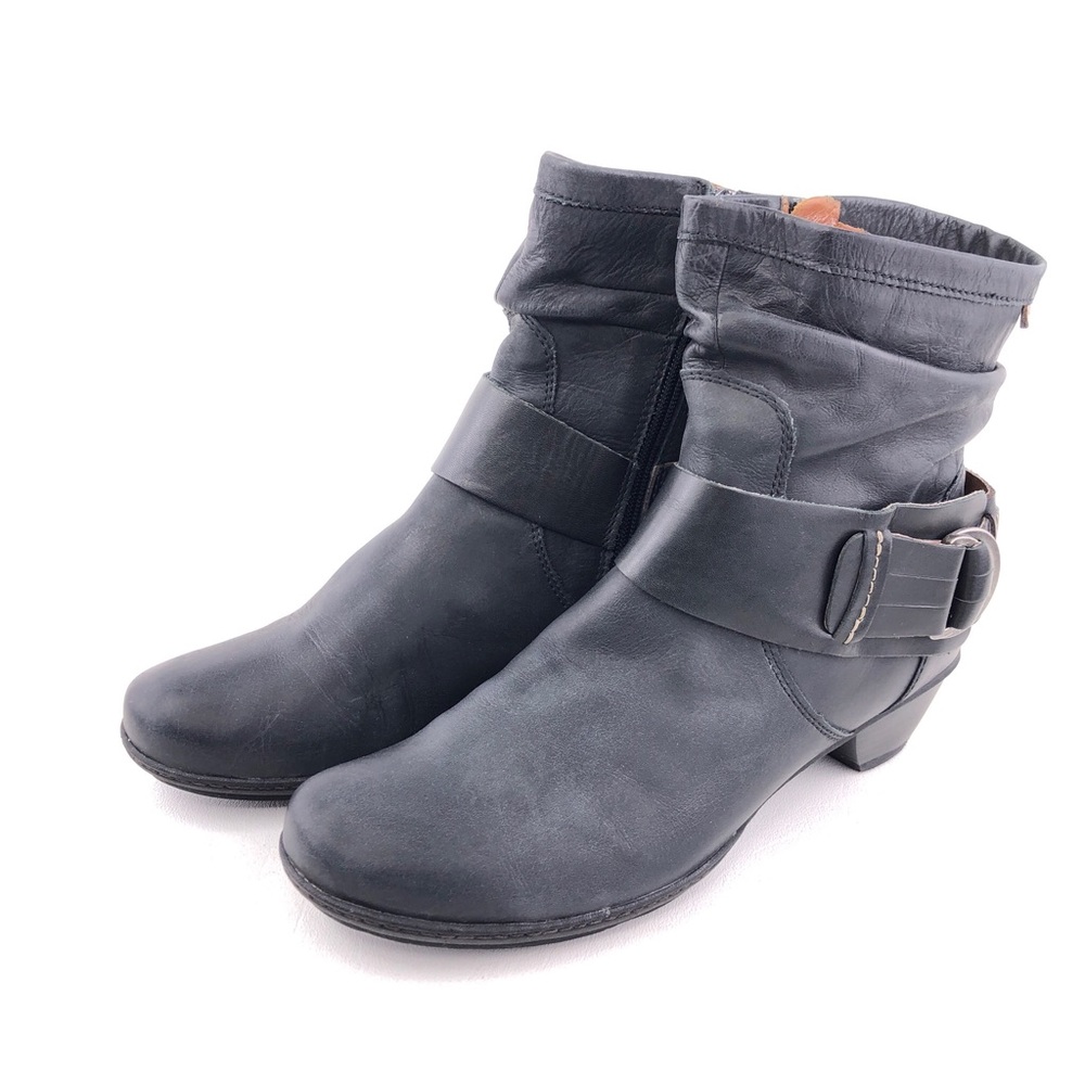 Pikolinos Brujas Black Leather Ankle Boots EUR 39 - Picture 3 of 14